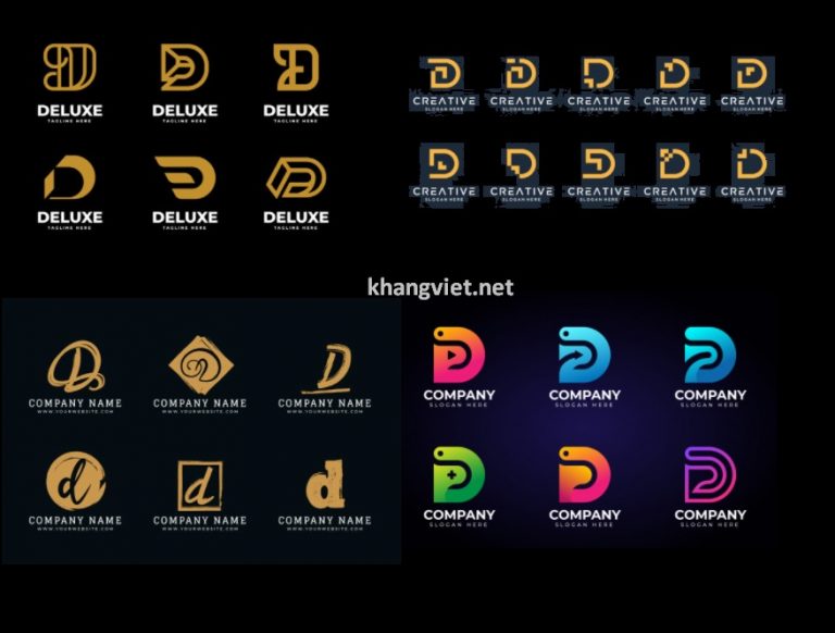 Logo chữ D nền đen, vàng gold đẹp sang – 1000+ mẫu logo – kho mẫu logo ...